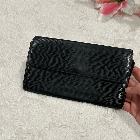 Louis Vuitton Wallets Monogram Black Epi Damier Ebene Damaged Worn - Picture 13 of 15